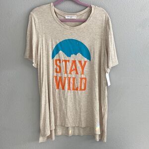 NWT- Women’s screen print “Stay Wild”- Size 2X
